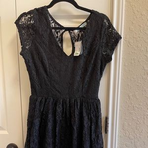 Maurices bnwt black lace dress. Sz 9/10 - Med